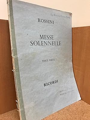 Messe Solennelle for four solo voices and chorus - Voice Parts