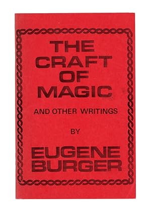 Image du vendeur pour The Craft of Magic and Other Writings mis en vente par Quicker than the Eye