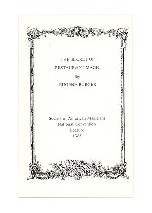 Image du vendeur pour The Secrets of Restaurant Magic (Signed) mis en vente par Quicker than the Eye