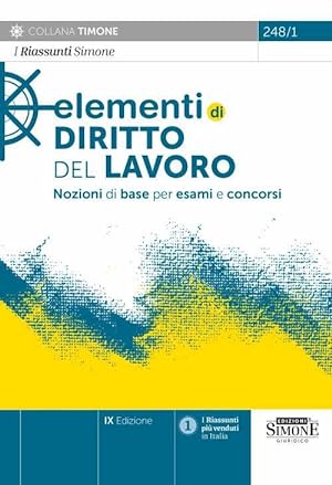Seller image for 248/1 ELEMENTI DI DIRITTO DEL LAVORO. for sale by Libro Co. Italia Srl
