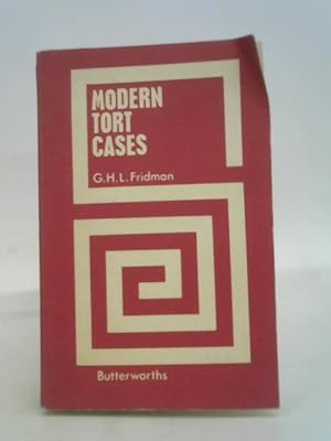 Imagen del vendedor de Modern Tort Cases a la venta por World of Rare Books