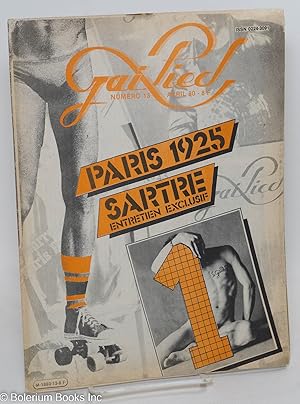 Image du vendeur pour Le Gai Pied; no. 13, Avril 1980: Paris 1925; Sartre Entretiene Exclusif mis en vente par Bolerium Books Inc.