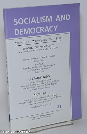 Socialism and Democracy: The Journal of the Research Group on Socialism and Democracy; Winter-Spr...