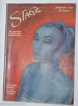 Imagen del vendedor de Stage: the magazine of after-dark entertainment; January 1937: Katherine Cornell portrait by Jo Meilziner a la venta por Bolerium Books Inc.