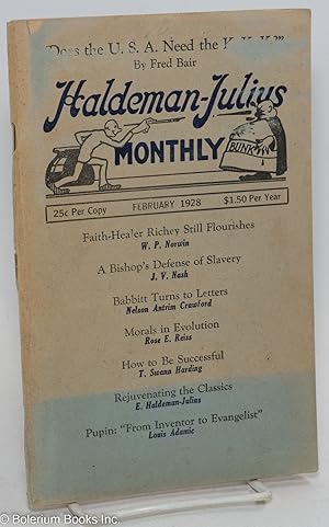 The Haldeman-Julius Monthly, vol. VII, no. 3, February 1928