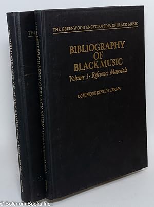 Bild des Verkufers fr Bibliography of Black Music Volume 1: Reference Materials -[with]- Bibliography of Black Music Volume 2: Afro-American Idioms zum Verkauf von Bolerium Books Inc.