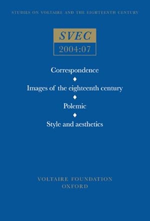 Image du vendeur pour Correspondence - Images of the Eighteenth Century - Polemic, Style and Aesthetics : Images of the Eighteenth Century; Polemic, Style and Aesthetics mis en vente par GreatBookPricesUK