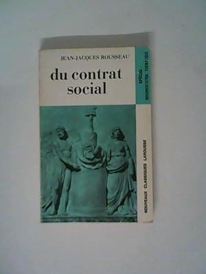 Bild des Verkufers fr Du contrat social zum Verkauf von ANTIQUARIAT FRDEBUCH Inh.Michael Simon