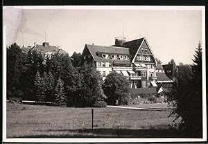 Fotografie Brück, Sohn Meissen, Ansicht Bad Elster, Blick auf Dr. Köhlers Sanatorium mit Aussicht...