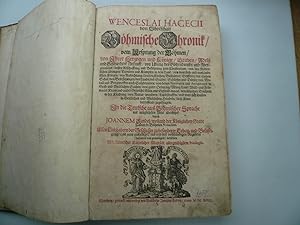 Hagecius, Böhmische Chronik. 1697 Hagecius (Hájek z Libocan), W. Böhmische Chronik, von Ursprung ...
