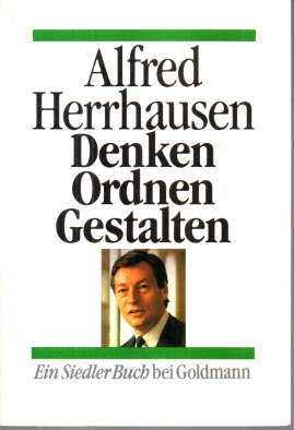 Image du vendeur pour Denken, Ordnen, Gestalten. Reden und Aufstze. mis en vente par Leonardu