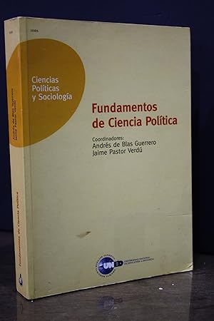 Fundamentos de Ciencia Política.- Blas Guerrero, Andrés de. ; Pastor Verdú, Jaime.