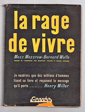 Image du vendeur pour La rage de vivre mis en vente par Librairie Seigneur