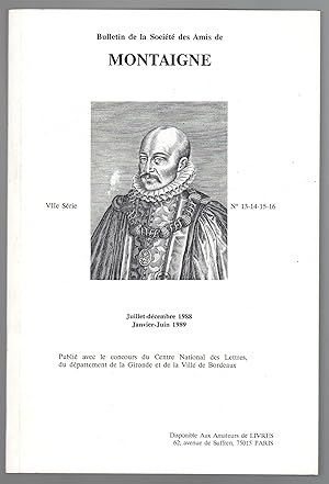Bulletin de la Société des Amis de Montaigne.