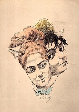 Deux caricatures de femmes