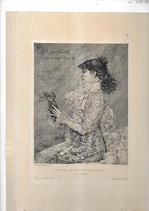 Portrait de Mlle Sarah Bernhardt.