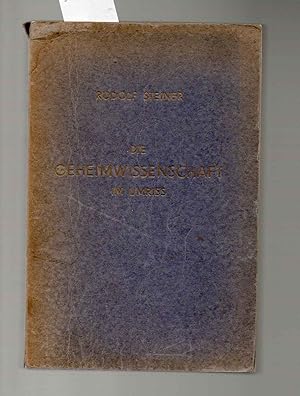 Seller image for Die Geheimwissenschaft im Umriss. for sale by Antiquariat time