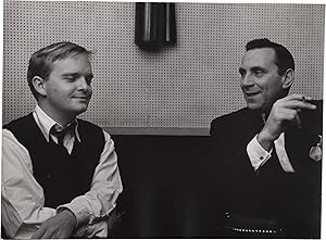 Bild des Verkufers fr Three original photographs of Truman Capote and Goddard Lieberson, taken by recording engineer and photographer Fred Plaut zum Verkauf von Royal Books, Inc., ABAA