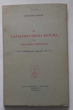 Immagine del venditore per Il catalogo degli autori di Vincenzo Coronelli venduto da librisaggi