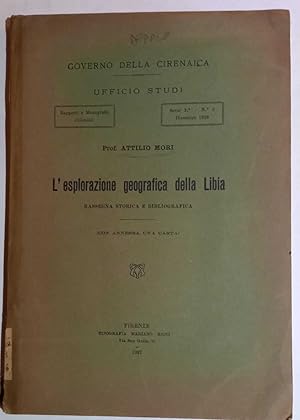 Imagen del vendedor de L'esplorazione geografiica della Libia a la venta por librisaggi
