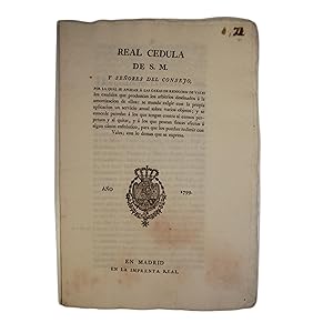 REAL CEDULA DE S.M. Y SEÑORES DEL CONSEJO, POR LA QUAL SE APLICAN Á LAS CAXAS DE REDUCCION DE VAL...