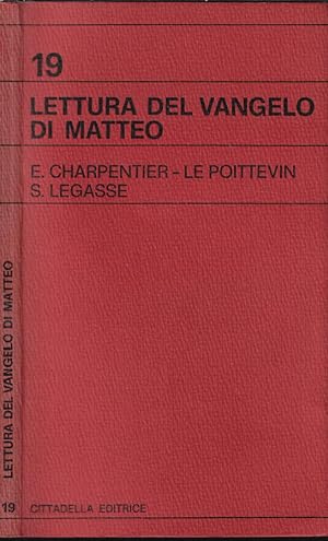 Image du vendeur pour Lettura del Vangelo di Matteo mis en vente par Biblioteca di Babele