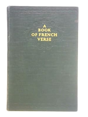 Bild des Verkufers fr A Book of French Verse zum Verkauf von World of Rare Books