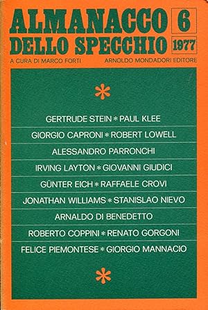 Bild des Verkufers fr Almanacco dello Specchio n. 6 - 1977 zum Verkauf von Studio Bibliografico Marini