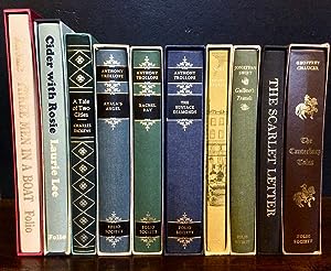 COLLECTION OF ASSORTED FOLIO SOCIETY BOOKS TEN VOLUMES RELATING TO FICTION