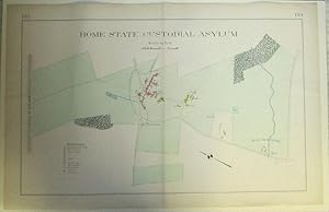 Rome State Custodial Asylum (For Unteachable Idiots) Plat Map 1907