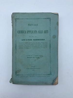 Manuale di chimica applicata alle arti. Volume III - parte III