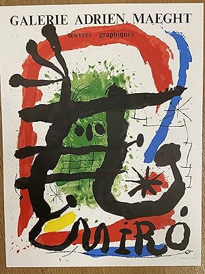 JOAN MIRO: Oeuvres graphiques - 49 x 64 cm LITHOGRAPH