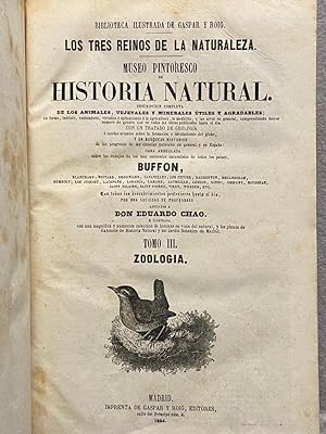 Bild des Verkufers fr MUSEO PINTORESCO DE HISTORIA NATURAL. Tomo III. Zoologa. Aves. zum Verkauf von Auca Llibres Antics / Yara Prez Jorques