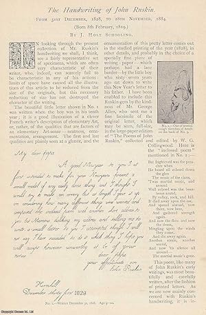 Imagen del vendedor de The Handwriting of John Ruskin, from 31st Dec, 1828 to 28th Nov, 1884. An uncommon original article from The Strand Magazine, 1895. a la venta por Cosmo Books