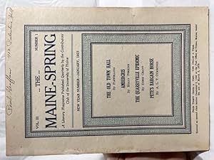 The Maine Spring: Volume III, Number 1, January 1923 (Spring Number)