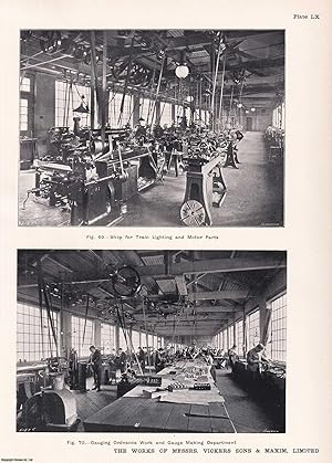 Image du vendeur pour The Stellite Works at Birmingham. The Works of Messrs. Vickers Sons and Maxim, Limited. An original article from Engineering, 1902. mis en vente par Cosmo Books