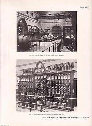 The Sunderland Corporation Electricity Works. An original article from Engineering, 1903.