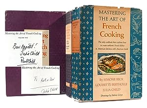 Seller image for MASTERING THE ART OF FRENCH COOKING VOLUMES ONE AND TWO Signed 1st for sale by Rare Book Cellar