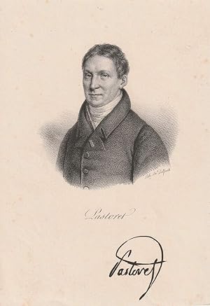 Bild des Verkufers fr Pastoret. Lithographie-Portrt von Delpech. zum Verkauf von Antiquariat Dennis R. Plummer