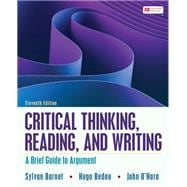 Seller image for Critical Thinking, Reading, and Writing A Brief Guide to Argument for sale by eCampus