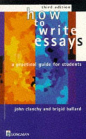 Bild des Verkufers fr How To Write Essays: A Practical Guide for Students zum Verkauf von WeBuyBooks