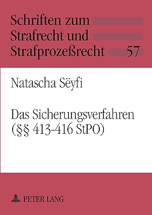 Seller image for Das Sicherungsverfahren ( 413-416 StPO) for sale by moluna