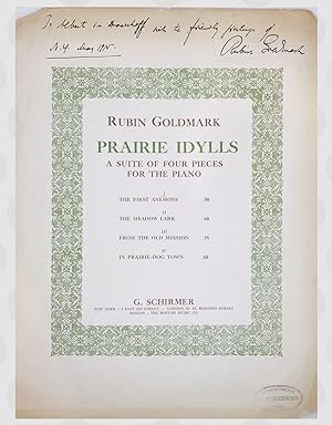 Prairie idylls, a suite of four pieces for the piano. I. The first Anemone. (sheet music)