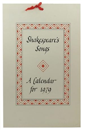 Bild des Verkufers fr SHAKESPEARE'S SONGS: A CALENDAR FOR 1979 zum Verkauf von Kay Craddock - Antiquarian Bookseller