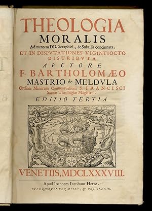 Theologia moralis ad mentem dd. Seraphici, & Subtilis concinnata et indisputationes vigintiocto d...