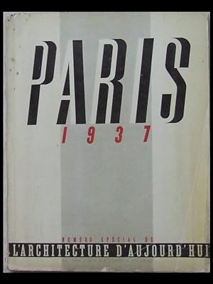 L'ARCHITECTURE D'AUJOURD'HUI n°5-6 1937 PARIS, AVEC GRANDE CARTE "PARIS MODERNE"