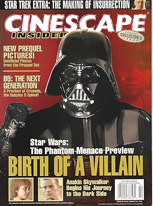 Imagen del vendedor de Cinescape Insider Magazine Special Collectors Edition 1999 - Star Wars a la venta por Warren Hahn