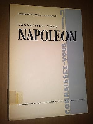 Imagen del vendedor de CONNAISSEZ-VOUS NAPOLEON a la venta por Livresse