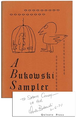 A BUKOWSKI SAMPLER - INSCRIBED TO SEAMUS COONEY