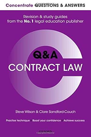 Seller image for Concentrate Questions and Answers Contract Law: Law Q&A Revision and Study Guide (Concentrate Law Questions & Answers) for sale by WeBuyBooks